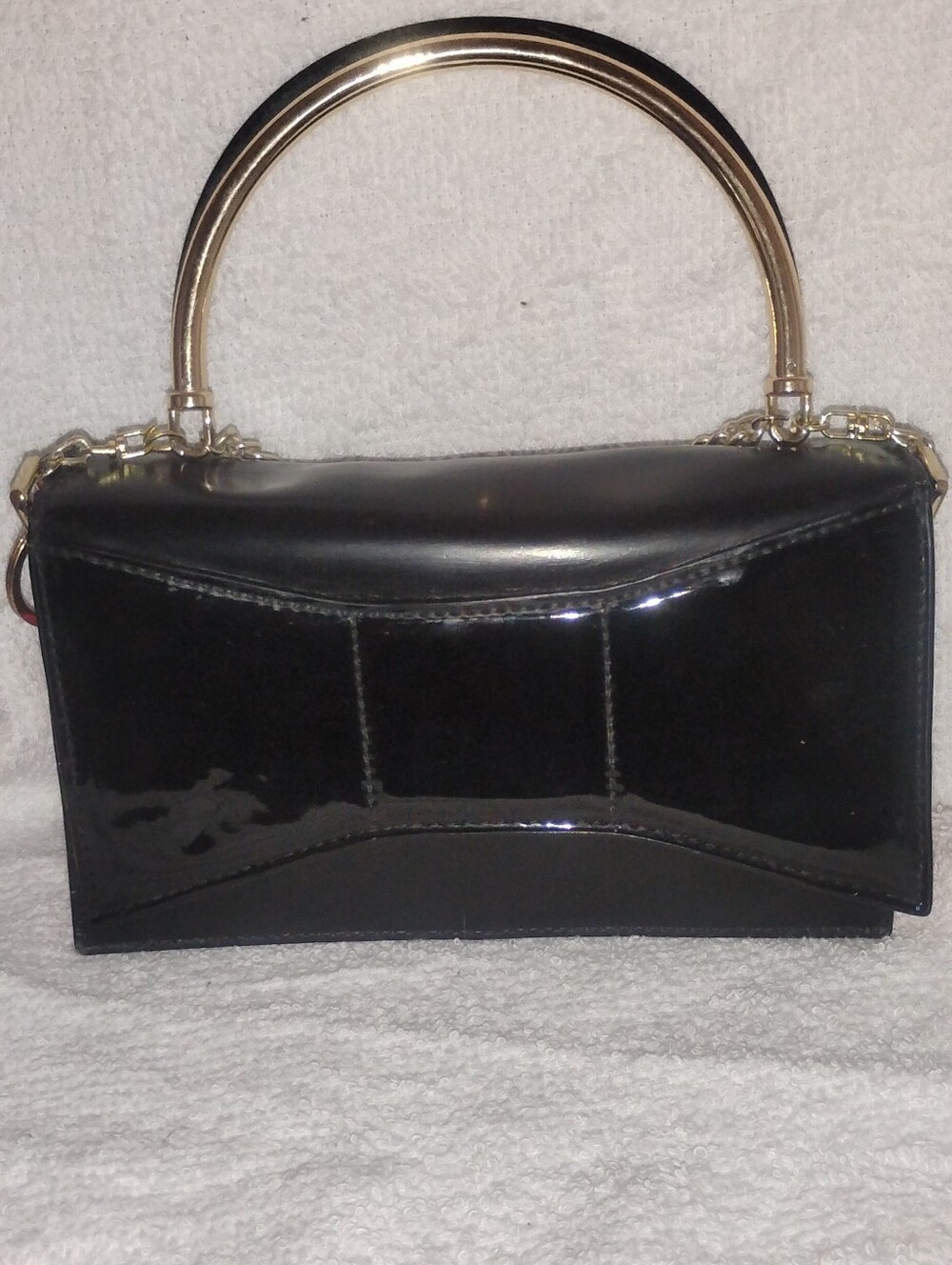 Kate Spade New York Patton Leather Upcycled Novelty Bag Gold Tone Hardware - Picture 4 of 15